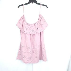 Knox Rose lavender pink off the shoulder top xxl